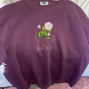 Purple Lee Crew Neck Sweater